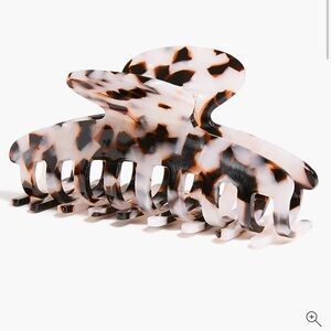 J. Crew Tortoiseshell Marbled Hair Claw Clip - Brown, Cream, Black